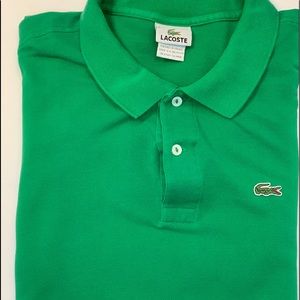Green men’s LACOSTE polo shirt 👕